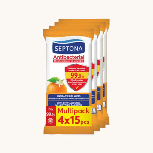 Picture of SEPTONA WIPES ORANGE 4 PACK